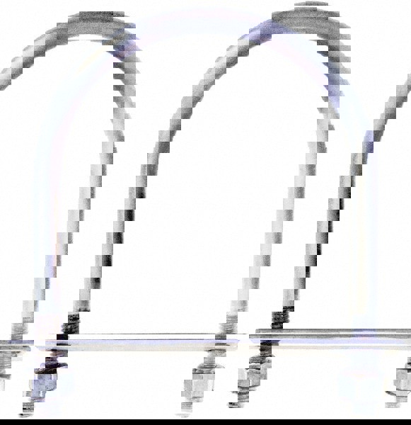 Round U-Bolt: With Mount Plate, 5/16-18 UNC, 1-3/8